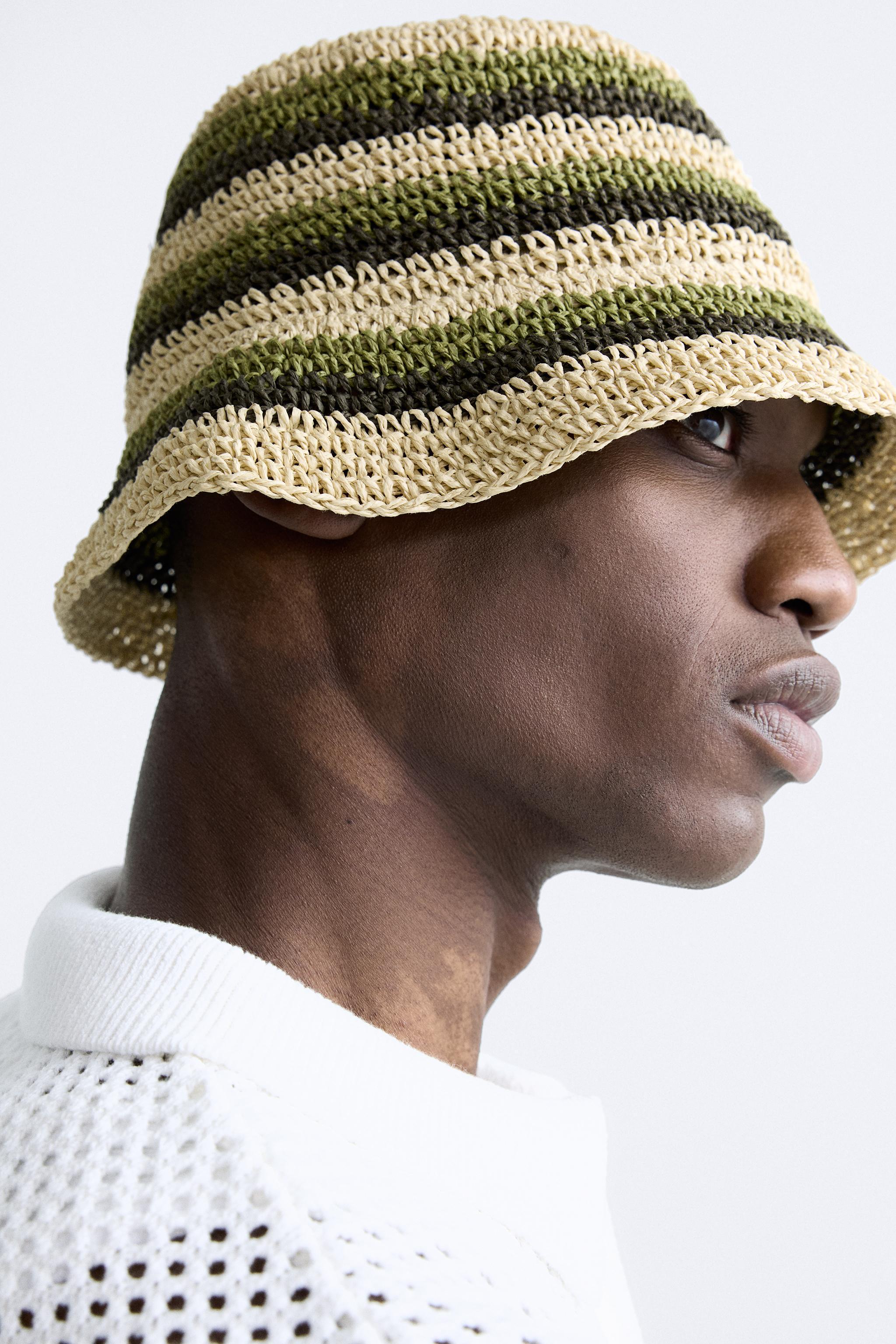 CROCHETED STRIPED HAT Product Image