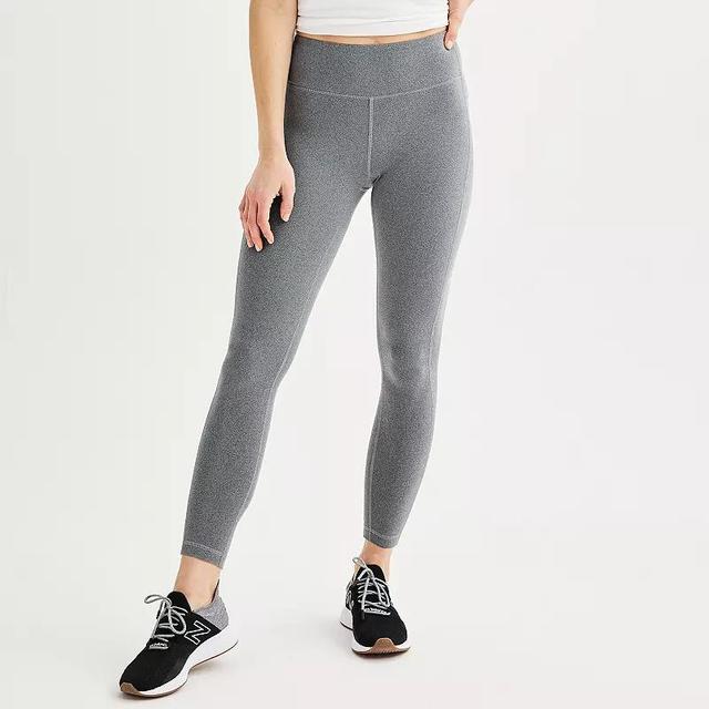 Womens Tek Gear Essential Soft 7/8th Leggings Grey Product Image