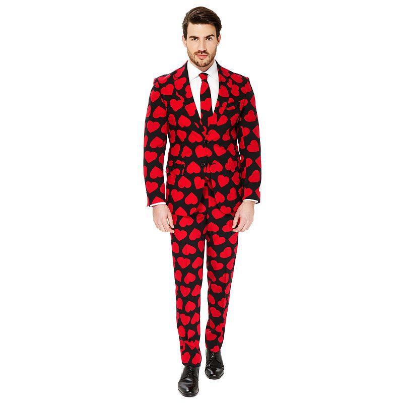 Mens OppoSuits Slim-Fit Novelty Pattern Suit & Tie Set Product Image