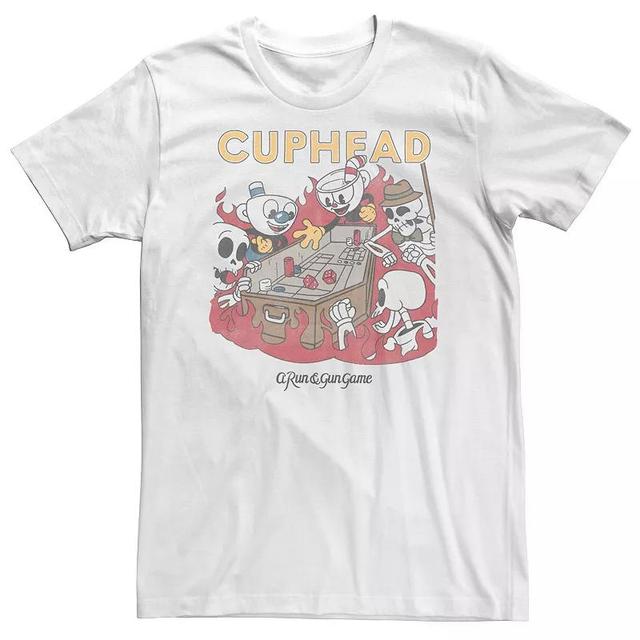 Big & Tall Cuphead A Run On Run Game Of Craps Tee, Mens Product Image