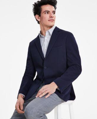 Calvin Klein Mens Slim-Fit Knit Blazer Product Image