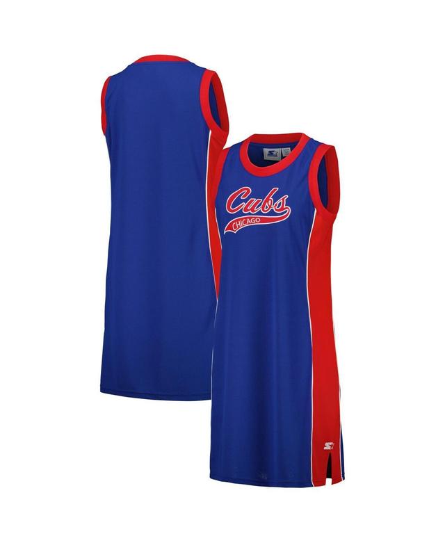 Womens Starter Royal Chicago Cubs Slam Dunk Tank Sneaker Dress Product Image