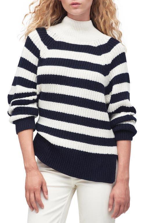 Womens Silverdale Striped Wool-Cotton Sweater Product Image