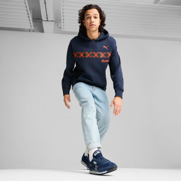 PUMA Porsche Legacy Statement Men's Hoodie in Dark Blue Product Image