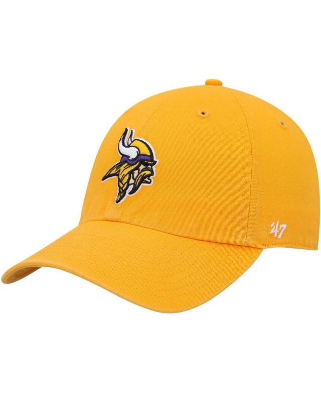 Mens Gold Minnesota Vikings Clean Up Alternate Adjustable Hat Product Image