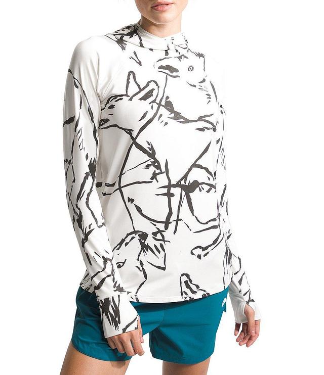 The North Face Class V Water Coyote Print Hooded Thumbhole Cuff Long Sleeve Pullover Product Image