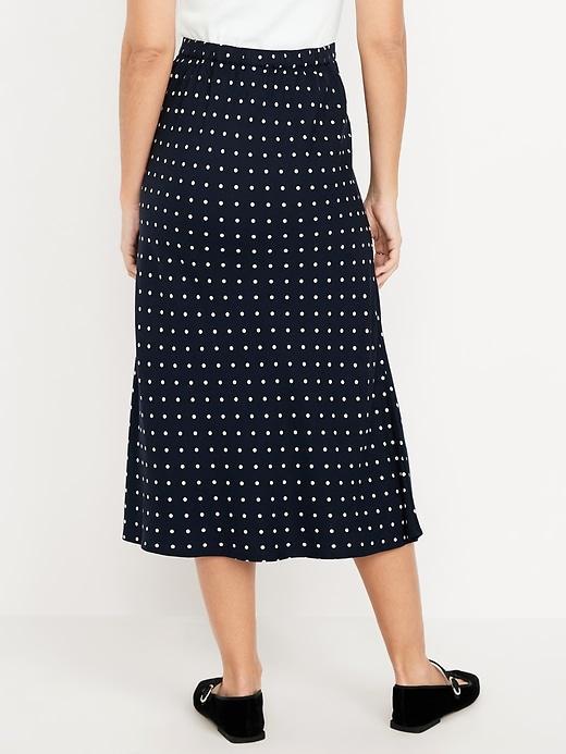 Crepe A-Line Midi Skirt Product Image