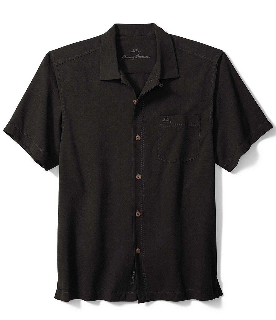 Tommy Bahama Big & Tall IslandZone Coastal Breeze Check Short Sleeve Woven Shirt Product Image