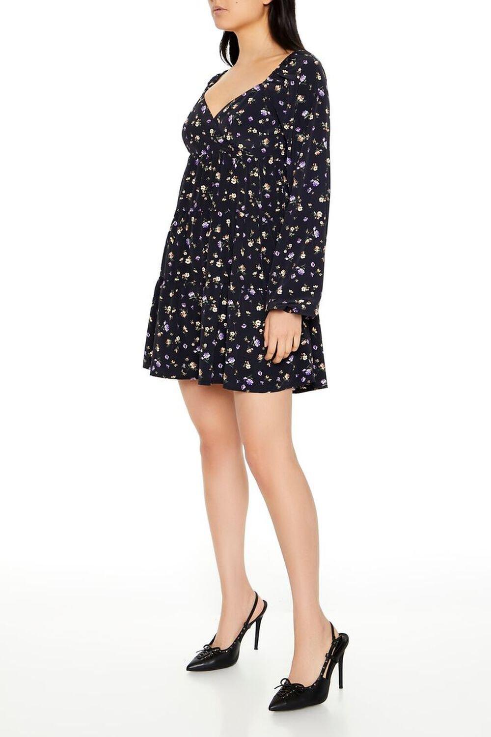 Ditsy Floral Babydoll Mini Dress | Forever 21 Product Image