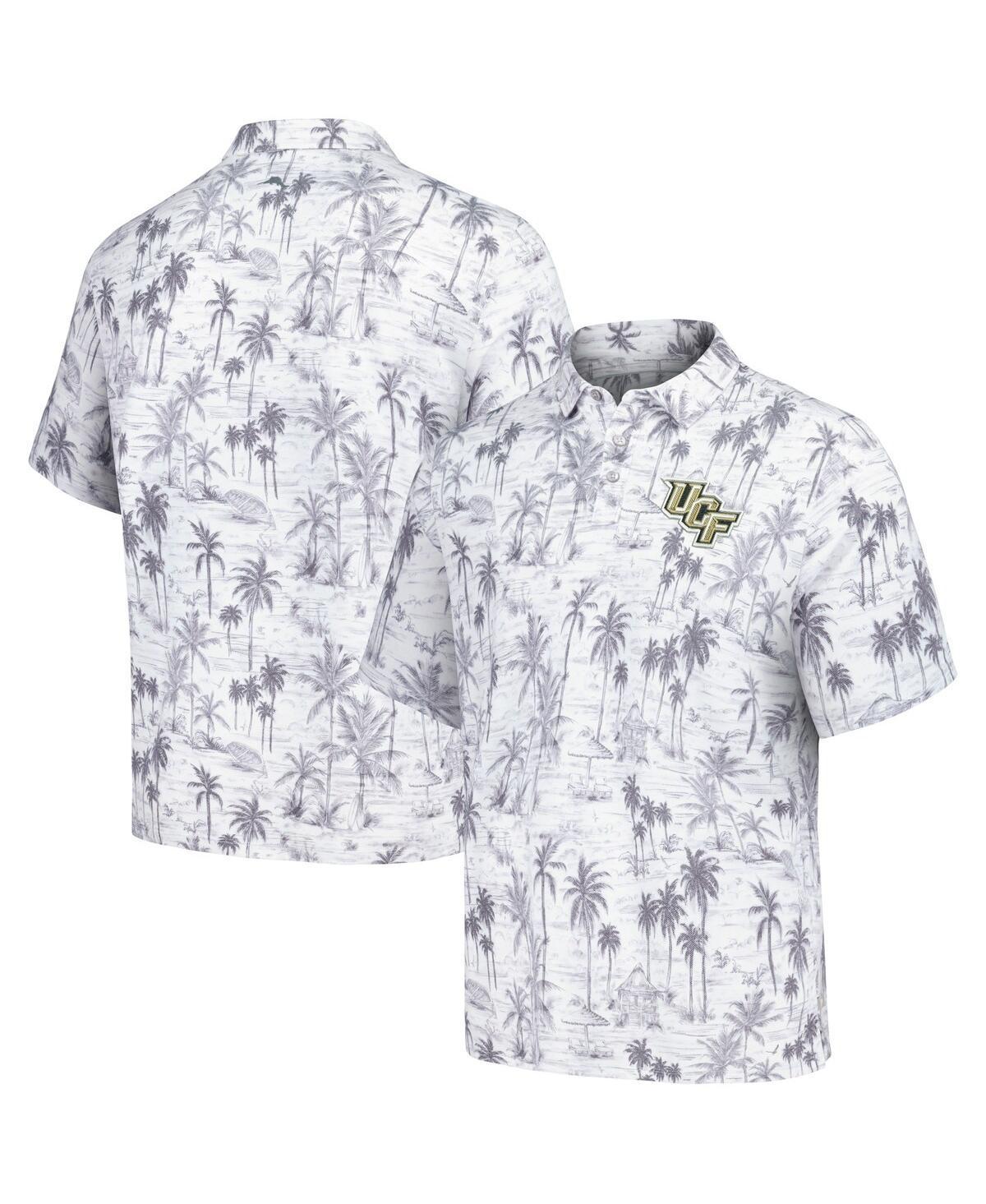 Mens Tommy Bahama Gray Ucf Knights Sport Cabana Shores IslandZone Tri-Blend Polo Product Image