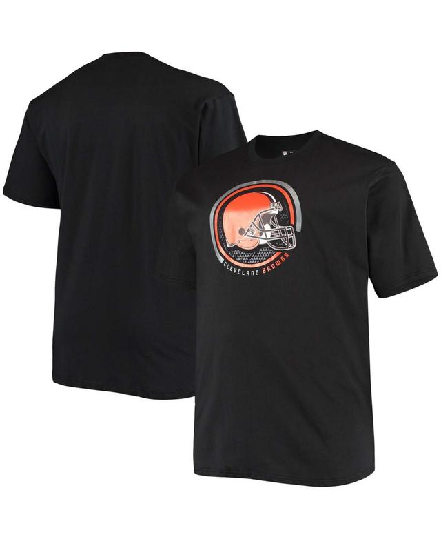 Mens Big and Tall Black Cleveland Browns Color Pop T-shirt Product Image