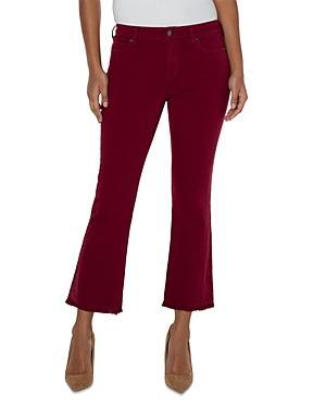 Liverpool Los Angeles Hannah Frayed Crop Flare Jeans Product Image