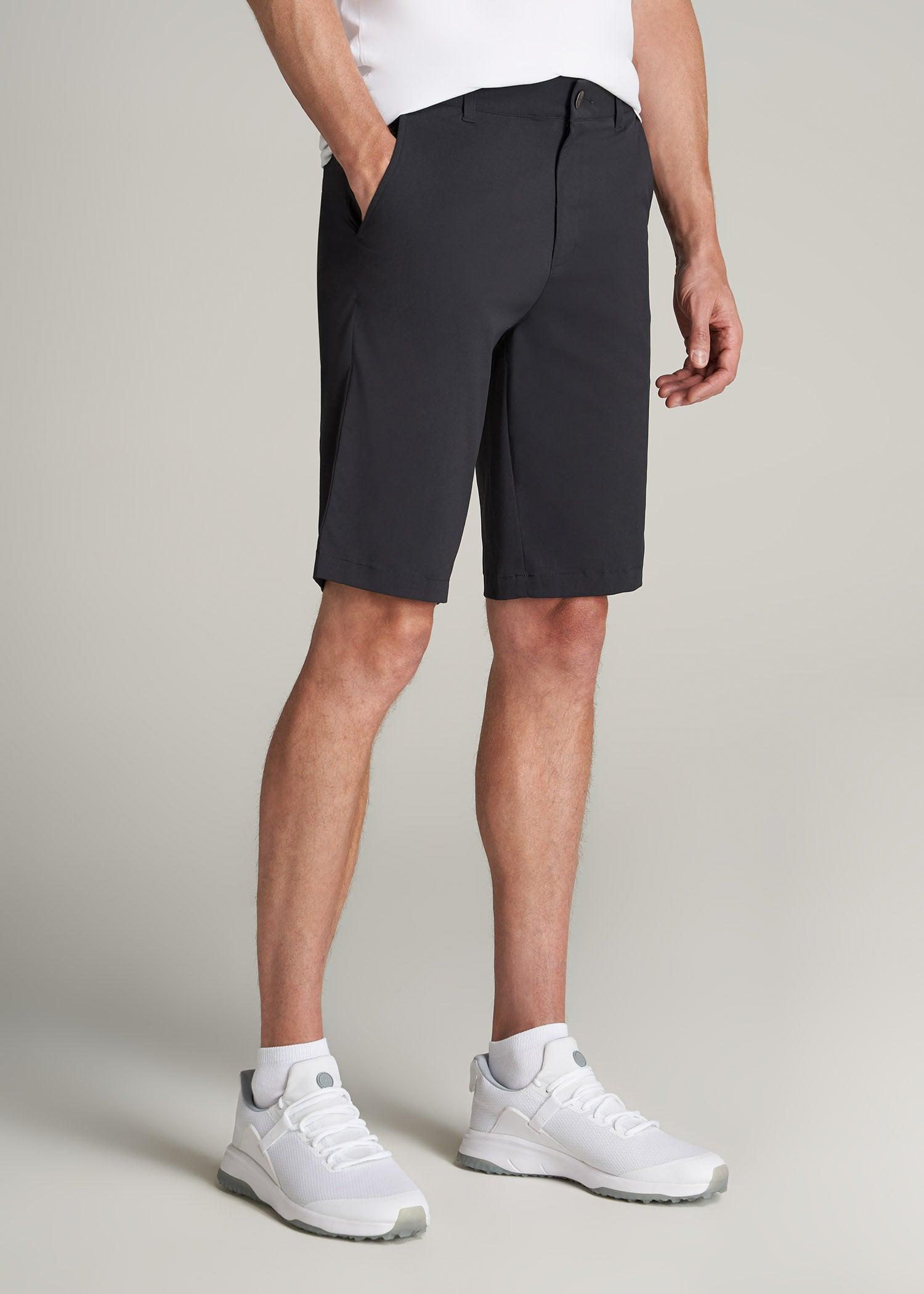 Traveler Chino Shorts for Tall Men in Black Male Product Image