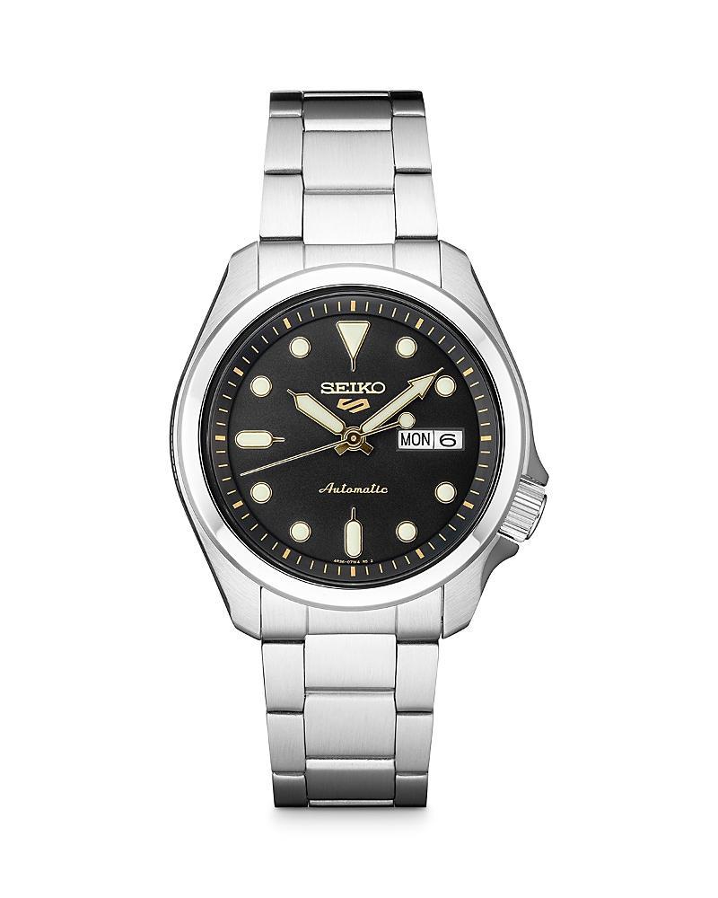 Seiko Mens Automatic 5 Sports Stainless Steel Bracelet Watch 40mm Product Image