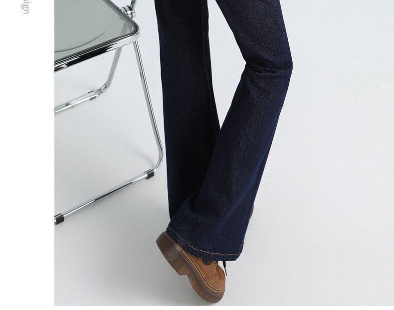 Mid Rise Unwashed Flared Jeans (Various Designs) Product Image