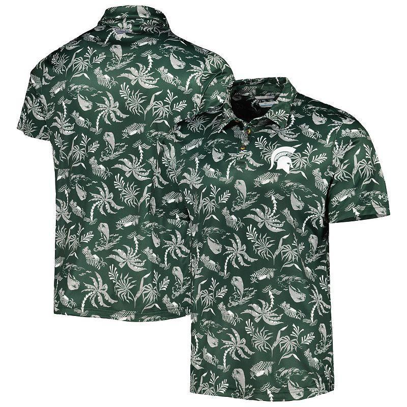 Mens Columbia Michigan State Spartans Super Terminal Tackle Omni-Shade Polo Product Image