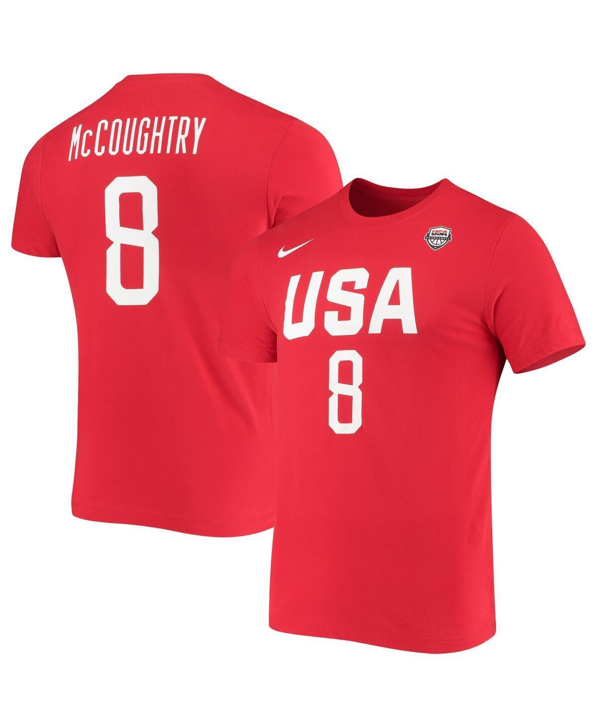 Womens Nike Angel McCoughtry Usa Basketball Red Name and Number Performance T-shirt Product Image