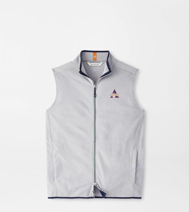 Peter Millar Mens Alcorn State Thermal Flow Micro Fleece Vest | Color: Gale Grey | Size: L Product Image