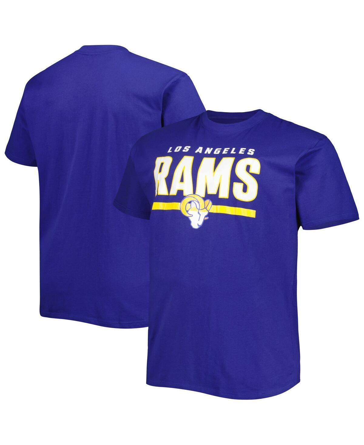 Mens Fanatics Branded Royal Los Angeles Rams Big & Tall Speed & Agility T-Shirt Product Image