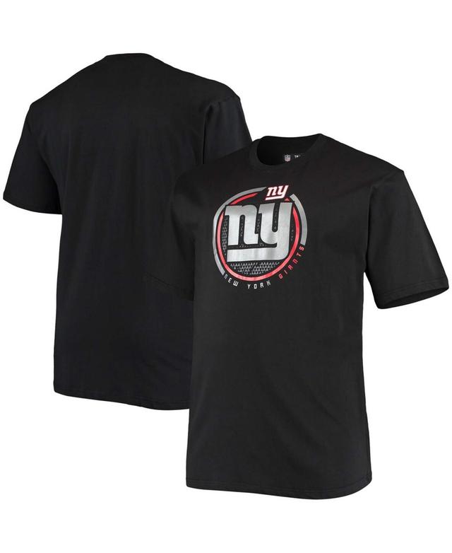 Mens Fanatics Branded Black New York Giants Big & Tall Color Pop T-Shirt Product Image