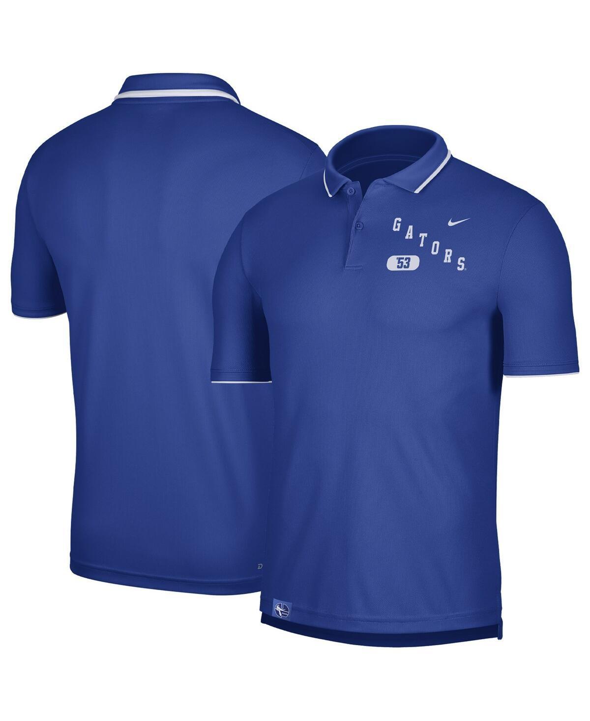 Mens Nike Royal Florida Gators Wordmark Performance Polo Shirt Product Image