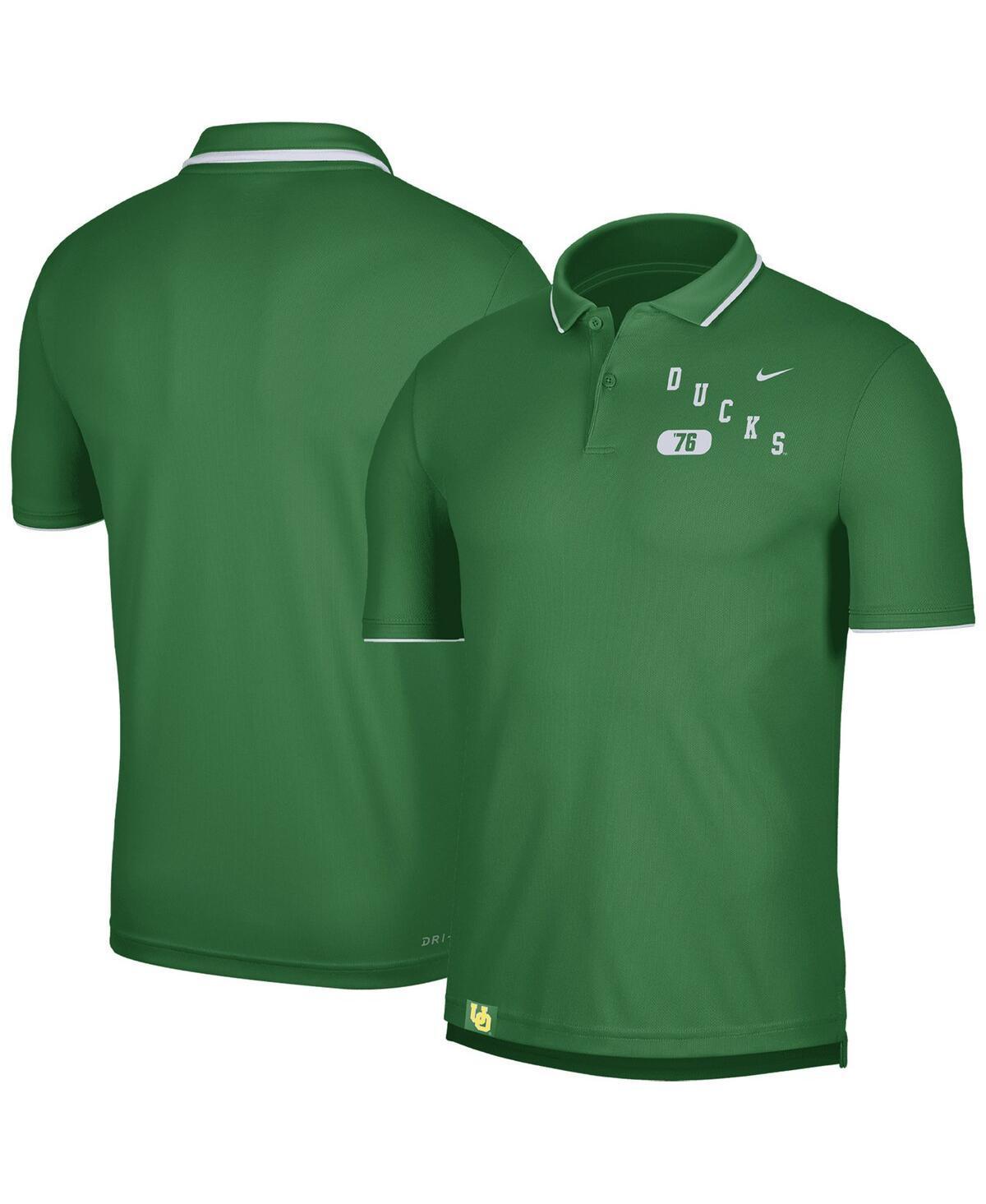 NIKE Men's  Green Oregon Ducks Wordmark Performance Polo Shirt Product Image