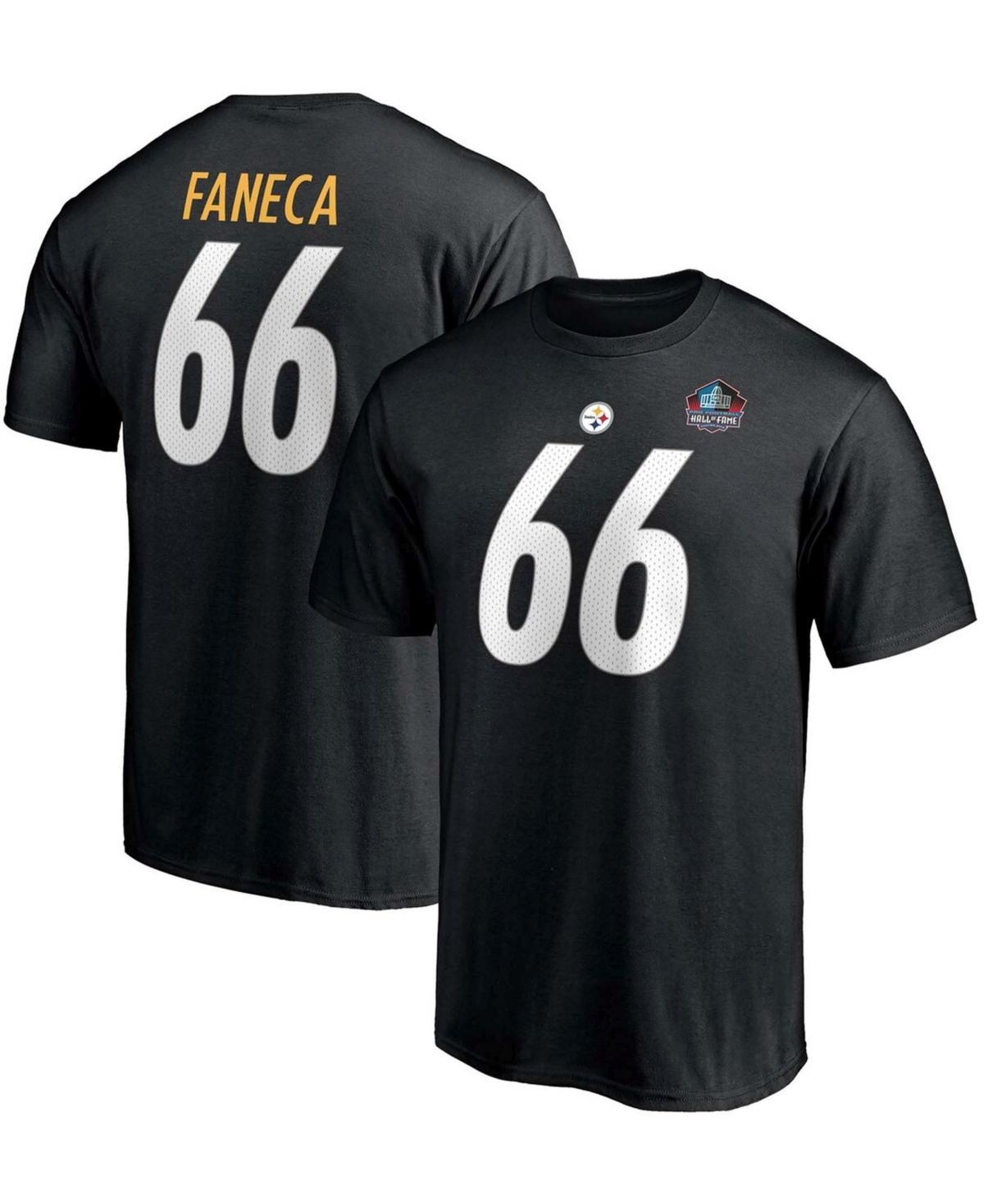 Mens Fanatics Branded Alan Faneca Pittsburgh Steelers NFL Hall of Fame Class of 2021 Name & Number T-Shirt Product Image