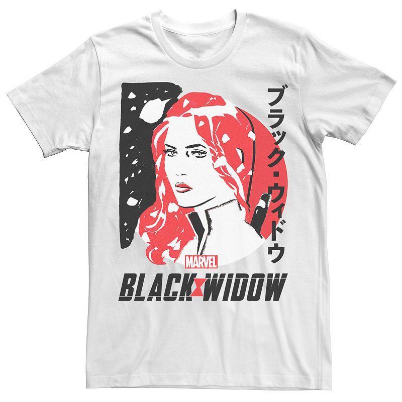 Mens Marvel Black Widow Kanji Portrait Tee Product Image