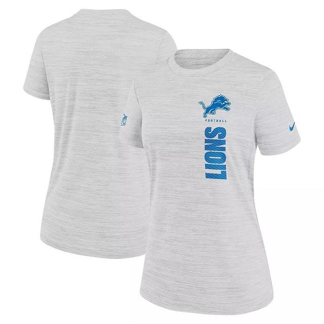 Womens Nike Gray Detroit Lions Velocity Performance T-Shirt Product Image