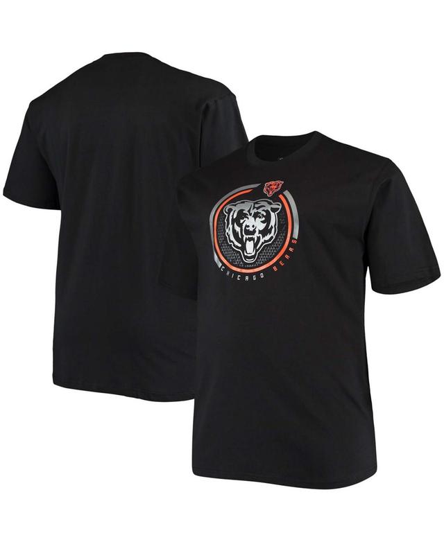 Mens Fanatics Branded Black Chicago Bears Big & Tall Color Pop T-Shirt Product Image