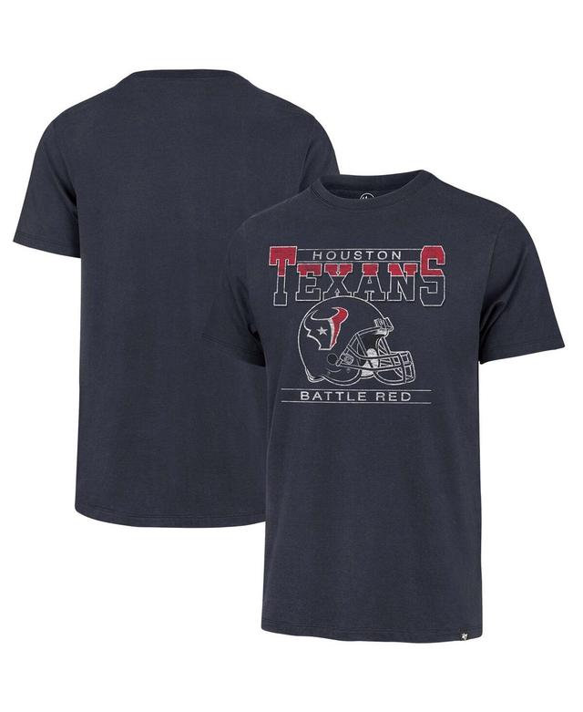 Mens 47 Brand Navy Distressed Houston Texans Gridiron Classics Time Lock Franklin T-shirt Product Image