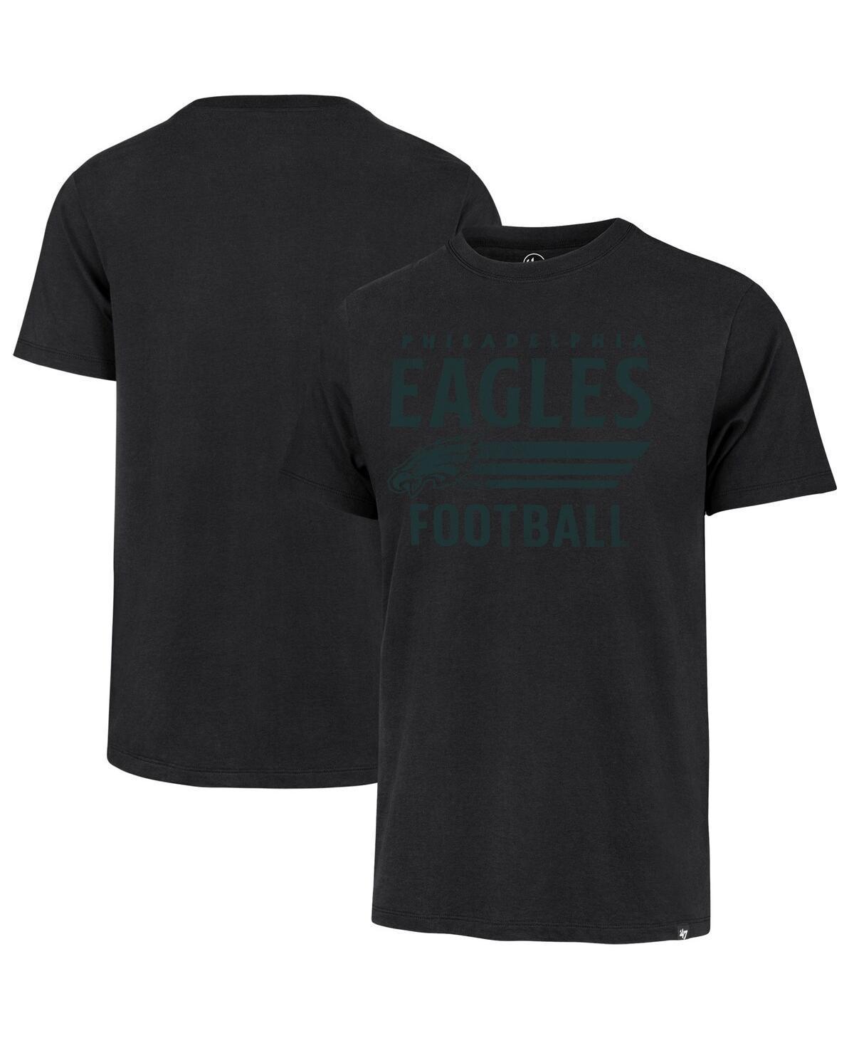 Mens 47 Brand Black Philadelphia Eagles Wordmark Rider Franklin T-shirt Product Image