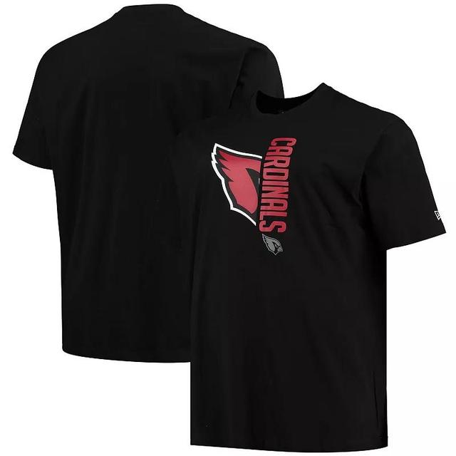 Mens New Era Black Arizona Cardinals Big and Tall 2-Hit T-shirt Product Image