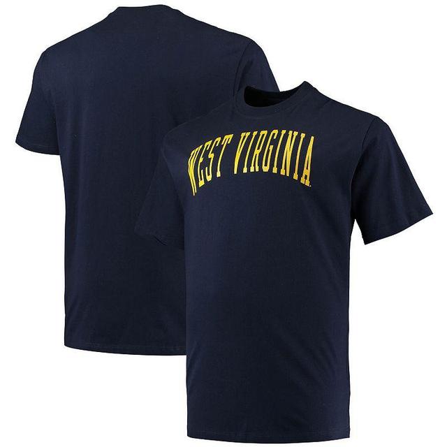 Mens Champion West Virginia Mountaineers Big & Tall Arch Team Logo T-Shirt Blue Product Image