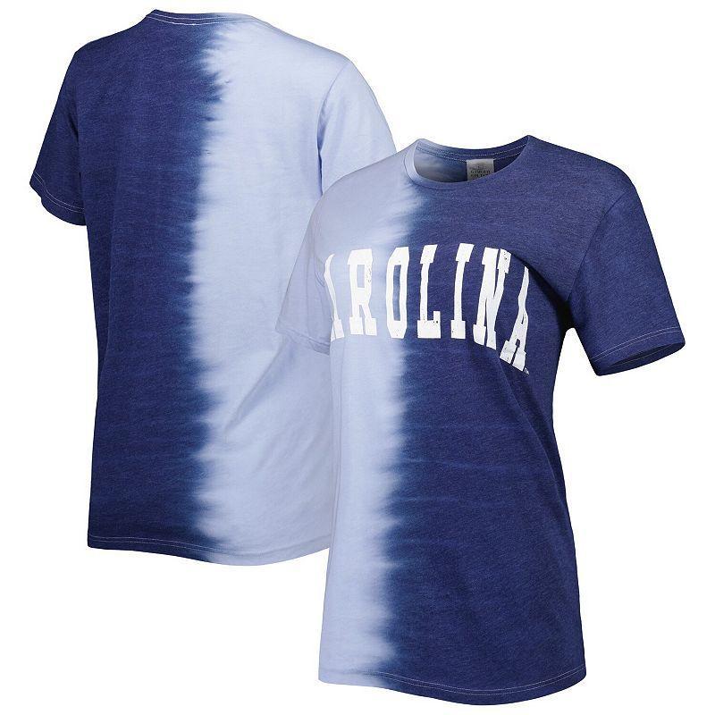 Womens Gameday Couture Navy North Carolina Tar Heels Find Your Groove Split-Dye T-shirt Product Image