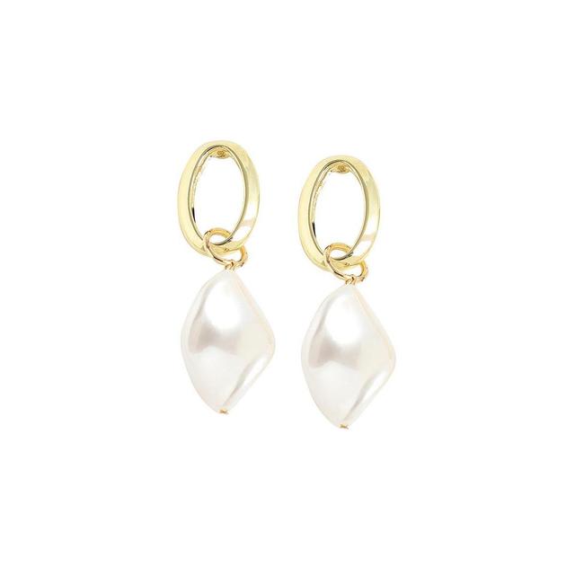 Sohi Womens Gold Snowball Drop Earrings Product Image