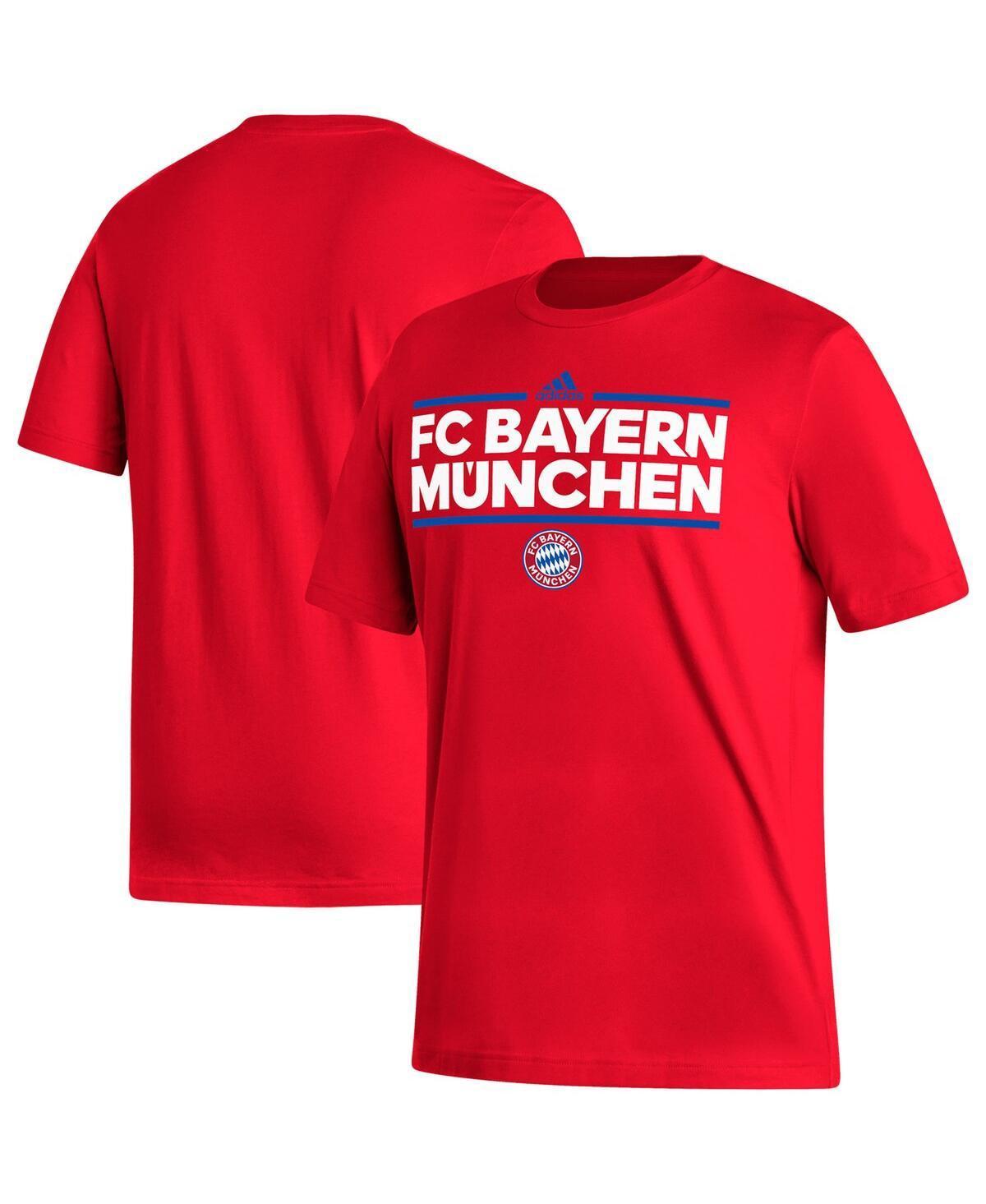 Mens adidas Red Bayern Munich Dassler T-Shirt Product Image