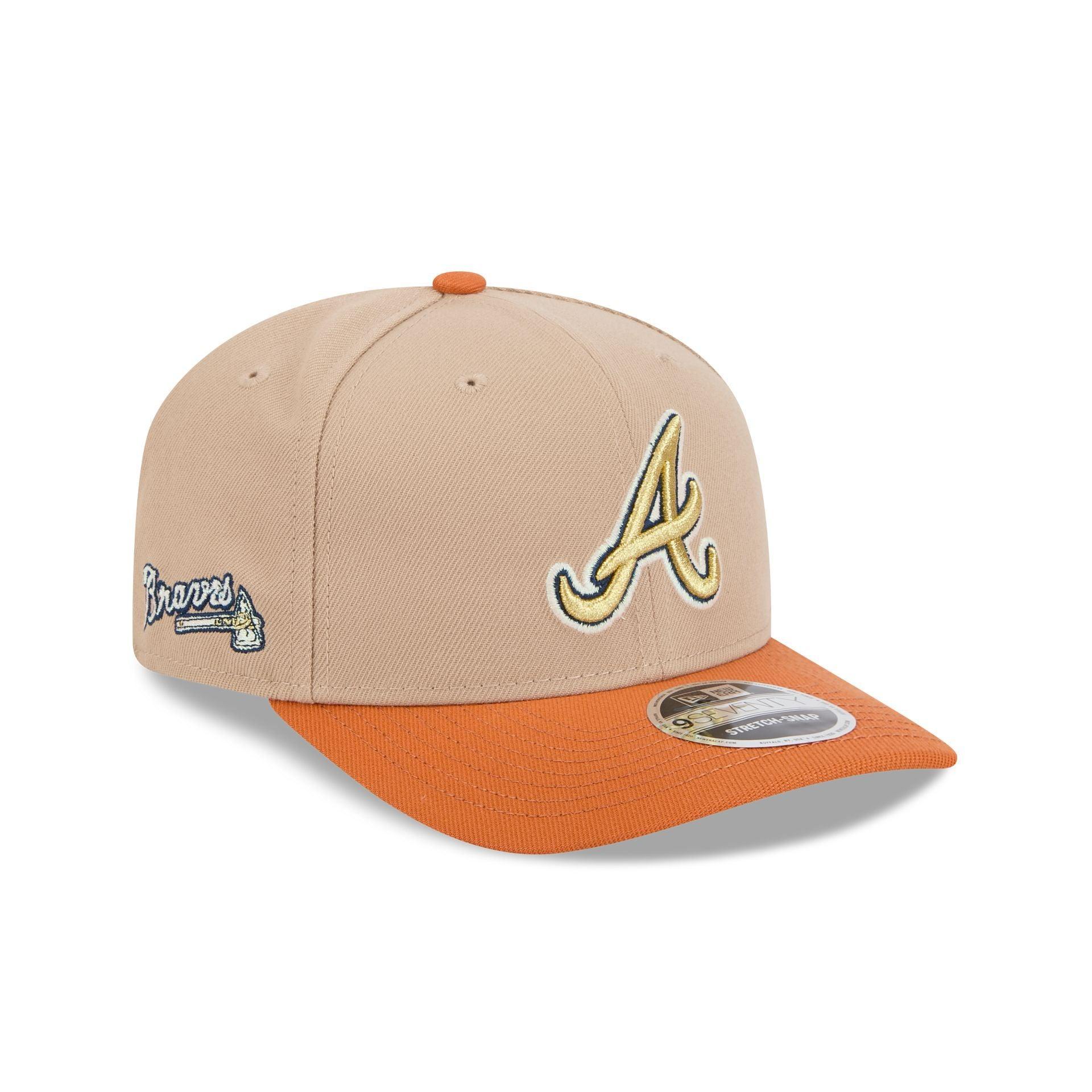 Atlanta Braves Sandy Rust 9SEVENTY Snapback Hat Male Product Image