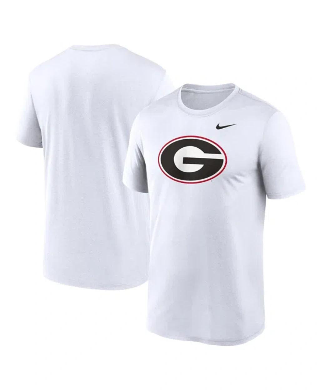 NIKE Men's White Georgia Bulldogs Primetime Evergreen Logo T-shirt Product Image