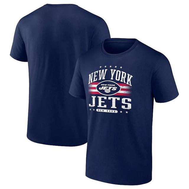 Mens Fanatics New York Jets Big & Tall Americana T-Shirt Blue Product Image