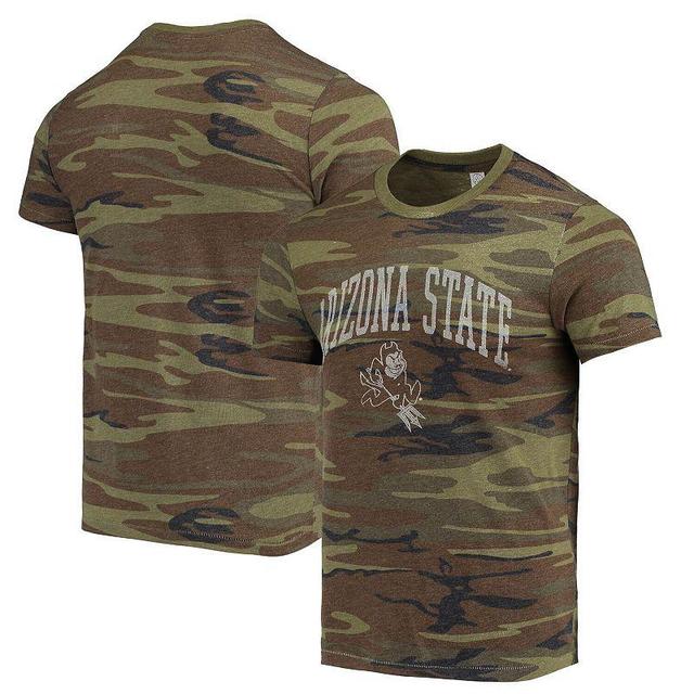 Mens Alternative Apparel Camo Arizona State Sun Devils Arch Logo Tri-Blend T-Shirt Product Image