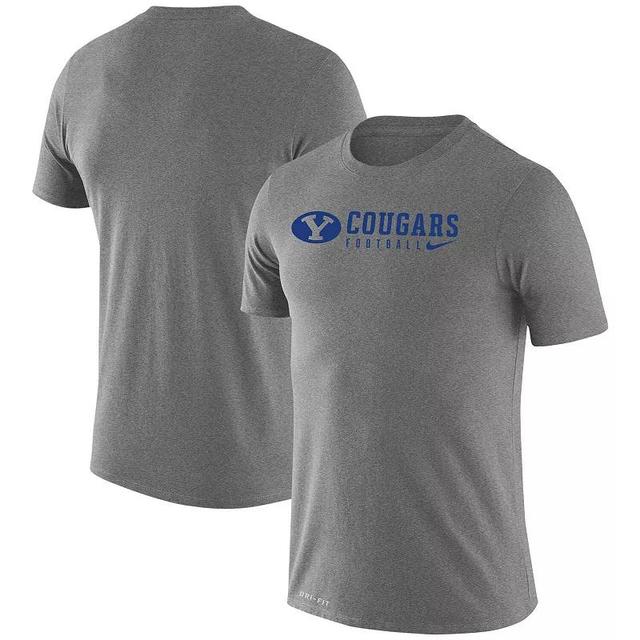 Mens Nike Heather Gray BYU Cougars Changeover LegendPerformance T-Shirt Product Image