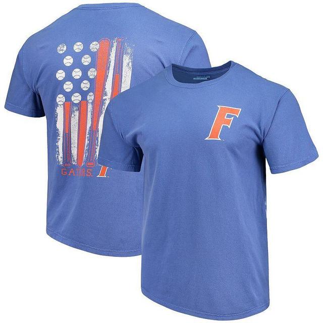 Mens Royal Florida Gators Baseball Flag Comfort Colors T-Shirt Product Image