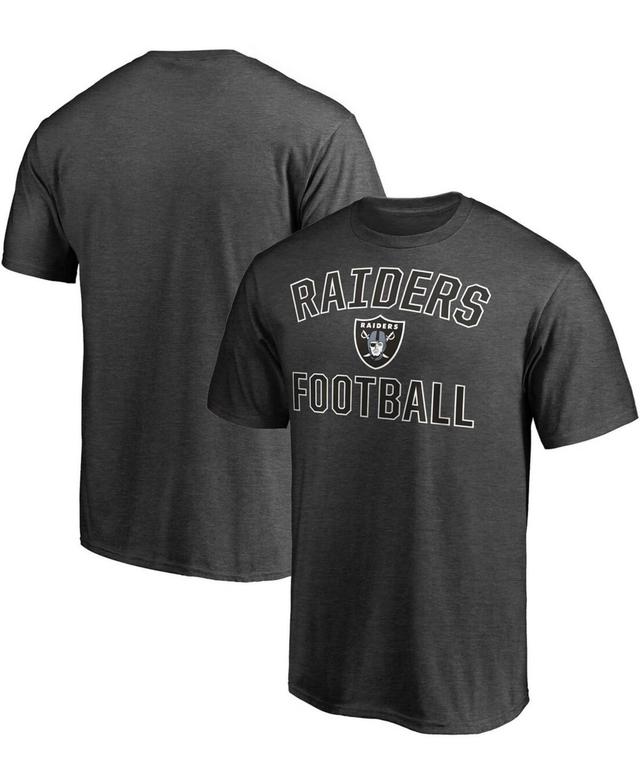 Mens Heathered Charcoal Las Vegas Raiders Victory Arch T-shirt Product Image