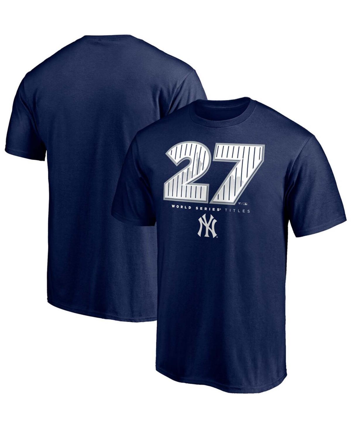 Mens Navy New York Yankees Hometown World Series Titles T-shirt Product Image