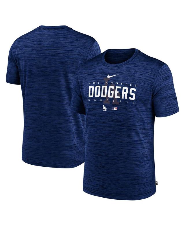 NIKE Men's  Royal Los Angeles Dodgers Authentic Collection Velocity Performance Practice T-shirt Product Image