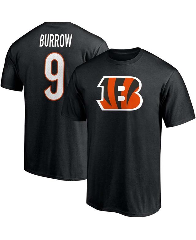 Mens Fanatics Branded Joe Burrow Cincinnati Bengals Player Icon Name & Number T-Shirt Product Image