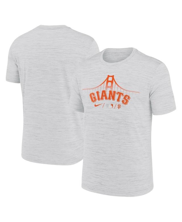 Mens Nike Gray San Francisco Giants Authentic Collection City Connect Velocity Space-Dye Performance T-Shirt Product Image