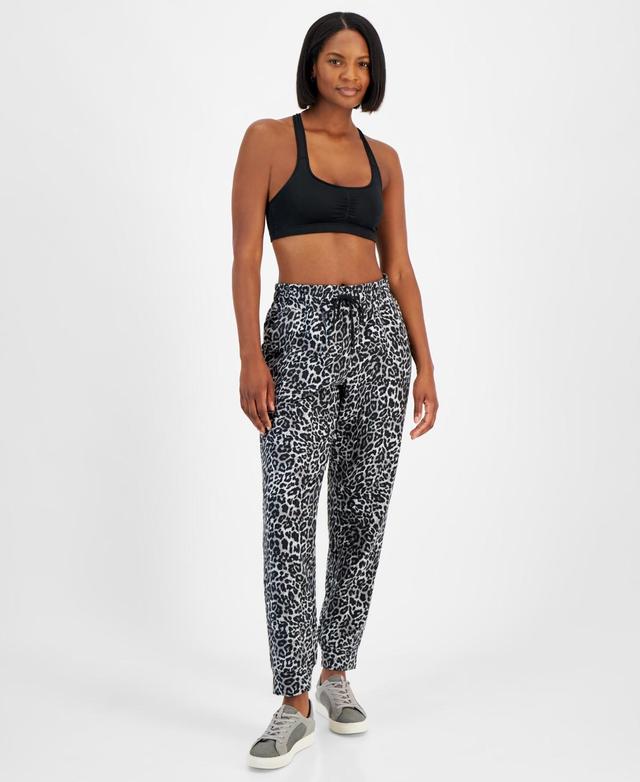 Id Ideology Womens Animal-Print Fleece Jogger Sweatpants, Created for Macys Product Image