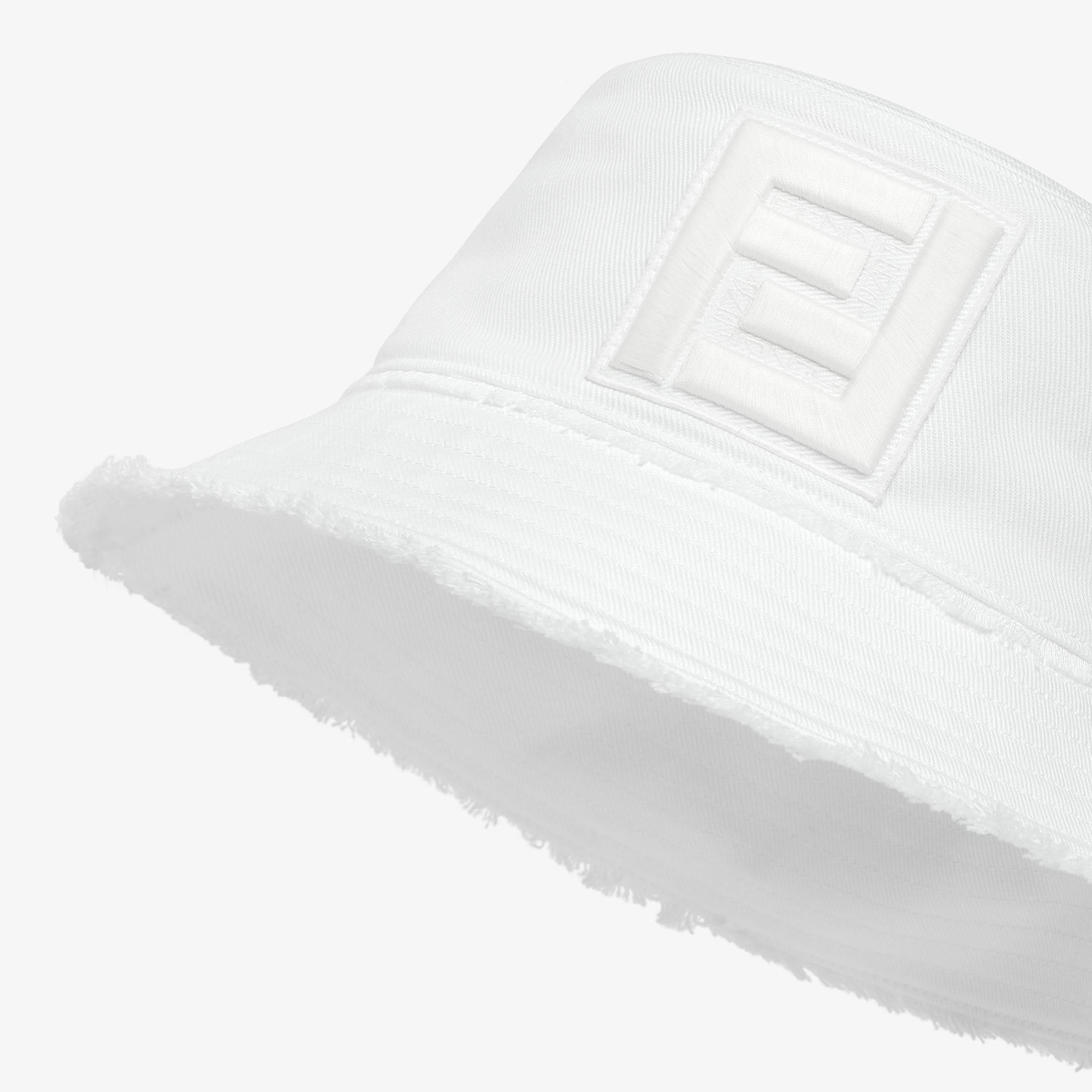 HatWhite denim bucket hat Product Image